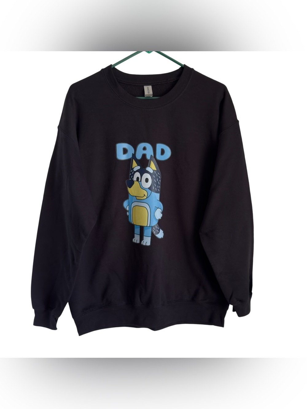 Bluey Dad Bandit Long Sleeve Sweatshirt Pullover Black Large Men’s Halloween